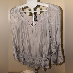Le Marais Paris Silk Blend Blouse – Size Medium – Made in Italy